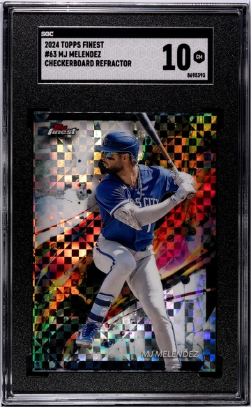 2024 Topps Finest Checkerboard Refractor MJ Melendez #63 SGC 10