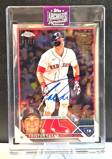 2023 Topps Chrome RC  2025 Archives Signature Series Triston Casas Auto  /25  Red Sox