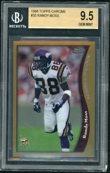 RANDY MOSS  - 1998 Topps Chrome - BGS 9.5  (Gem Mint)