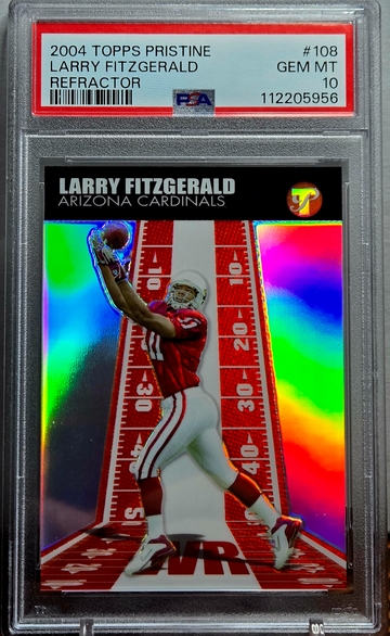 2004 Topps Pristine Larry Fitzgerald Rookie Refractor PSA 10 Gem Mint # /1099 RC