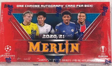 2020-21 TOPPS MERLIN CHROME SOCCER HOBBY BOX 1 AUTO - SUPPORT YOUR LOCAL CARD SHOP!