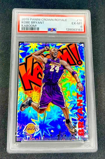 2019 Kobe Bryant Panini Crown Royale Kaboom Vertical Holo PSA 6 #16 KABOOM! SP