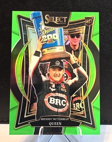 2025 Select Racing  Brenden "Butterbean" Queen  Neon Green Prizm   /75  #92 Nascar