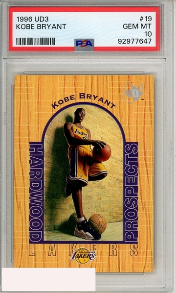 1996 UD3 KOBE BRYANT #19 PSA 10 GEM MT  RC ROOKIE