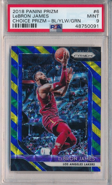 Lebron James 2016 Prizm Choice Blue Yellow Green