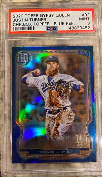 2020 Topps Gypsy Queen Justin Turner #92 Blue Refractor