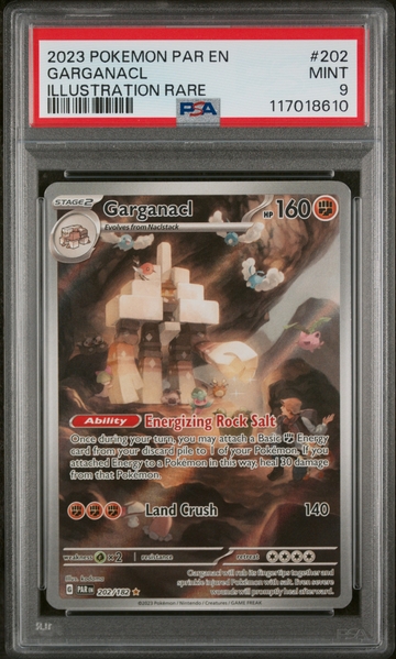 2023 Pokemon #202 Garganacl Illustration Rare PSA 9