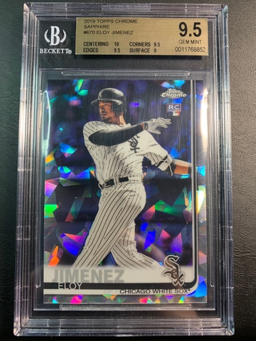Eloy Jimenez 2019 Topps Chrome Sapphire Refractor Rookie
