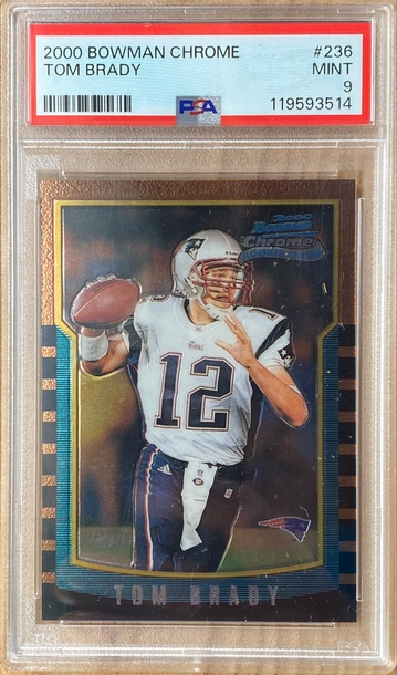 2000 Bowman Chrome #236 Tom Brady Rookie RC PSA 9 MINT