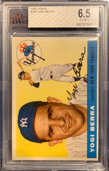 1955 Topps Yogi Berra BVG 5.5