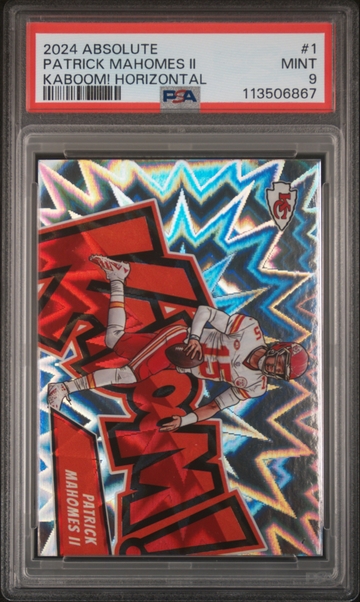 2024 Panini Absolute Patrick Mahomes Kaboom PSA 9