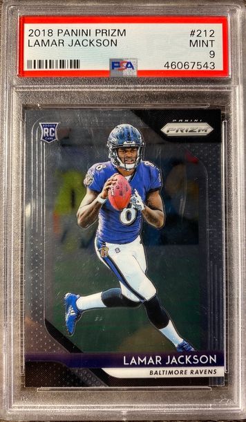 2018 Panini Prizm Lamar Jackson PSA 9