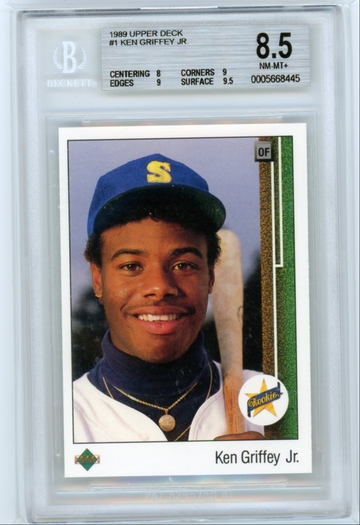 1989 Upper Deck #1 Ken Griffey Jr. BGS 8.5 NM-MT+!