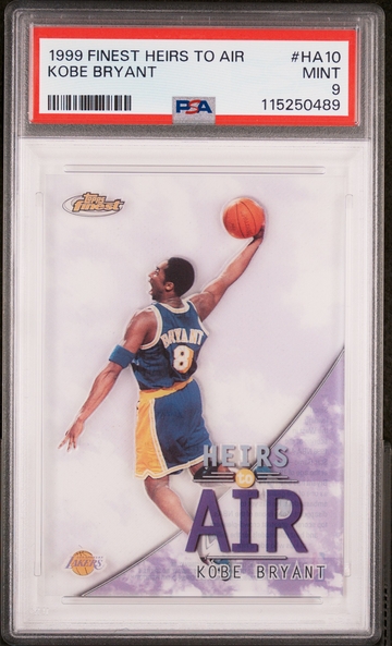 Kobe Bryant 1999 Finest Heirs to Air PSA 9