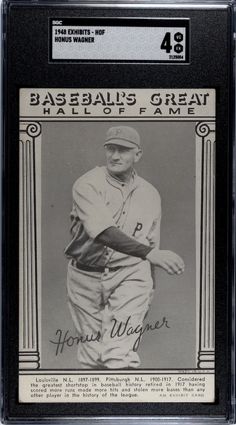 1948 Baseball's Great Hall of Fame Exhibits Honus Wagner SGC 4 VGEX