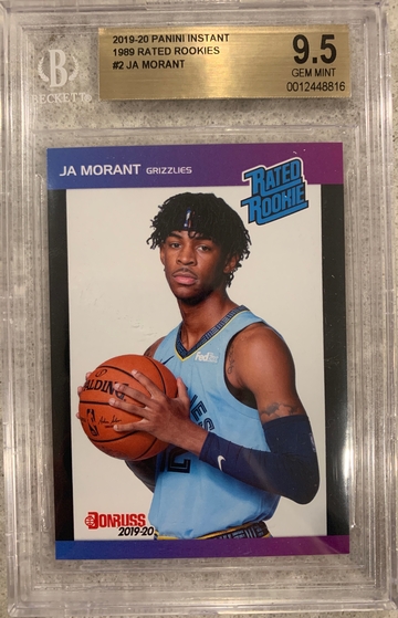 2019/20 Ja Morant Donruss Rated Rookie 1989 