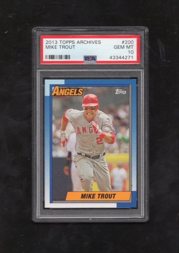 2013 Topps Archives #200 Mike Trout PSA 10 GEM MINT
