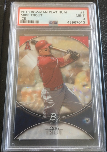 Mike Trout 2016 BP Ice
