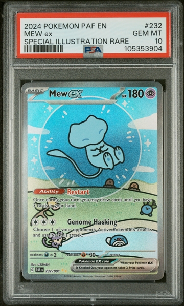 2024 Pokémon Scarlet & Violet Paldean Fates SAR Mew #232 EX PSA 10