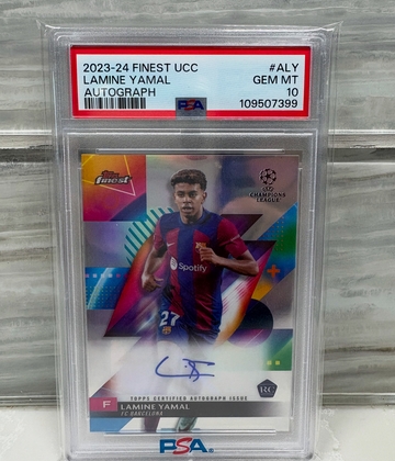 2023 Finest UCC Lamine Yamal Auto PSA 10
