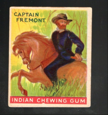 1933 R73 Goudey Gum Inc. Non Sport Indian Gum Captain Fremont #112 Series of 192 Mid Grade/++