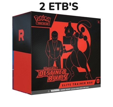Pokémon Scarlet & Violet Destined Rivals. ETB – 2 boxes