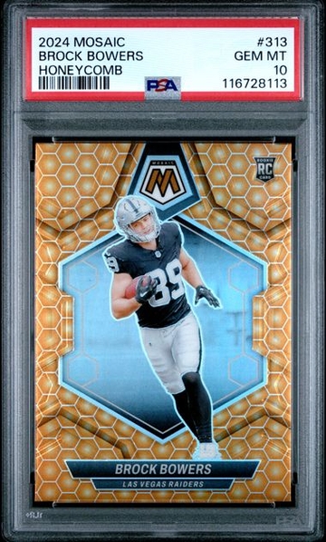 Brock Bowers Honeycomb 2024 PSA 10