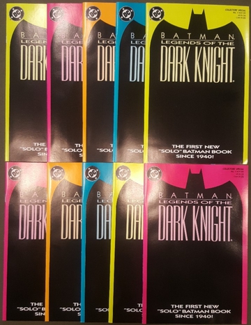 BATMAN LEGENDS OF THE DARK KNIGHT #1 LOT (1989) 10 copies
