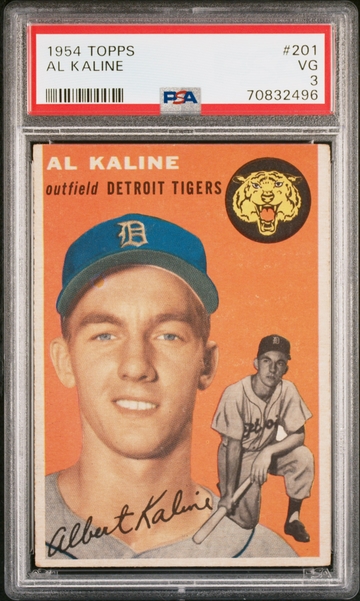 1954 Topps #201 Al Kaline PSA 3