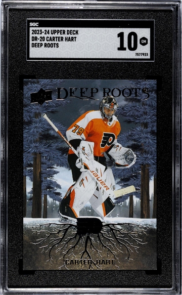 2023 Upper Deck Deep Roots Carter Hart #DR-20 SGC 10