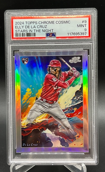 Elly De La Cruz 2024 Topps Chrome Cosmic Stars in the night PSA 9