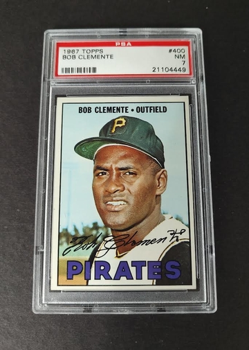 1967 Topps #400 Bob Clemente - PSA 7