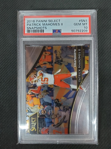 2018 Select Snapshots Patrick Mahomes PSA 10