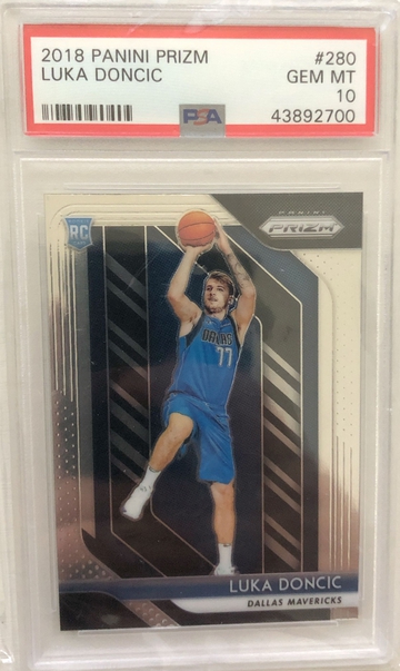 LUKA DONCIC 2018 PANINI PRIZM #280 GEM MINT PSA 10