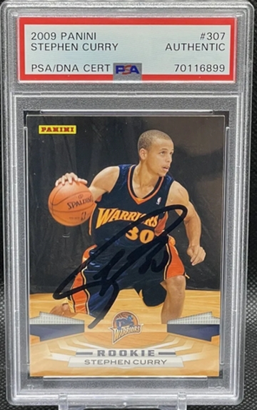 2009 Panini Stephen Curry Signed Rookie Card PSA/DNA Authenticated Auto