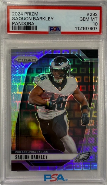 Saquon Barkley 2024 prizm pandora #232 PSA 10 