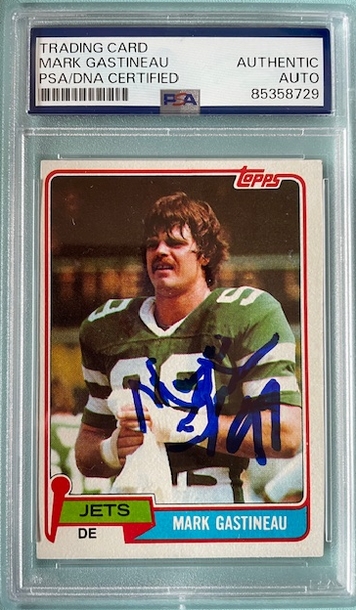1981 Topps Mark Gastineau Signed Rookie Card PSA/DNA Authenticated Auto