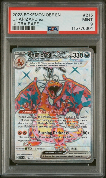 2023 Pokemon OBF #215 Charizard ex Ultra Rare PSA 9