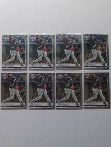 2019 Topps Chrome Update Eloy Jimenez Rookie Debut Lot (8)