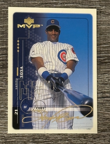 1999 Upper Deck MVP Sammy Sosa Gold Script /100
