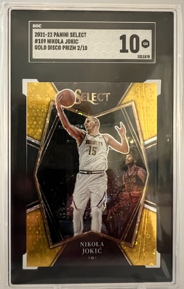 2022 Nikola Jokic Gold Disco Prizm #2/10