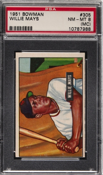 1951 Bowman Willie Mays #305 PSA 8 MC