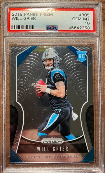 Will Grier PSA 10 Prizm 2019 RC