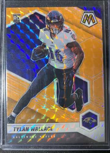 2021 Panini Mosaic Football Orange Fluorescent 16/25 SSP Jersey Number
