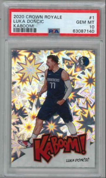 2020 Crown Royale Luka Doncic KABOOM! PSA 10 GEM-MINT!
