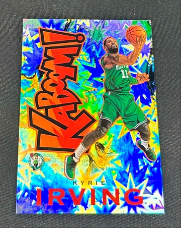 2018 Kyrie Irving Panini Crown Royale Kaboom Holo #6 KABOOM! SP Vertical Celtics