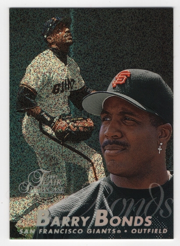 1997 FLAIR SHOWCASE ROW 0 # 25 BARRY BONDS HOF