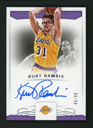 2017 Panini National Treasures S-KRB Kurt Rambis Signatures 99/99 Los Angeles Lakers Auto