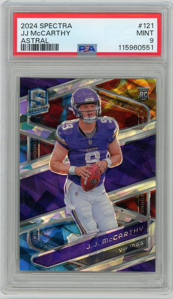 JJ MCCARTHY 2024 Panini Spectra Astral Rc #6/40 PSA 9