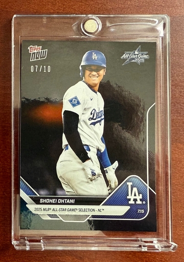 Shohei Ohtani  Black Foil 7/10 2025 Topps Now All-Star Game   #ASG-SO
